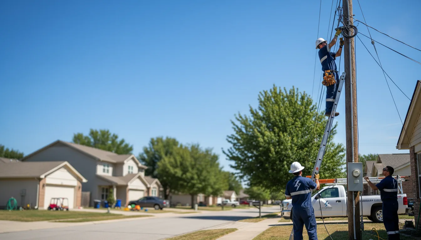 Residential electrician providing installation services in Fort Bliss, TX